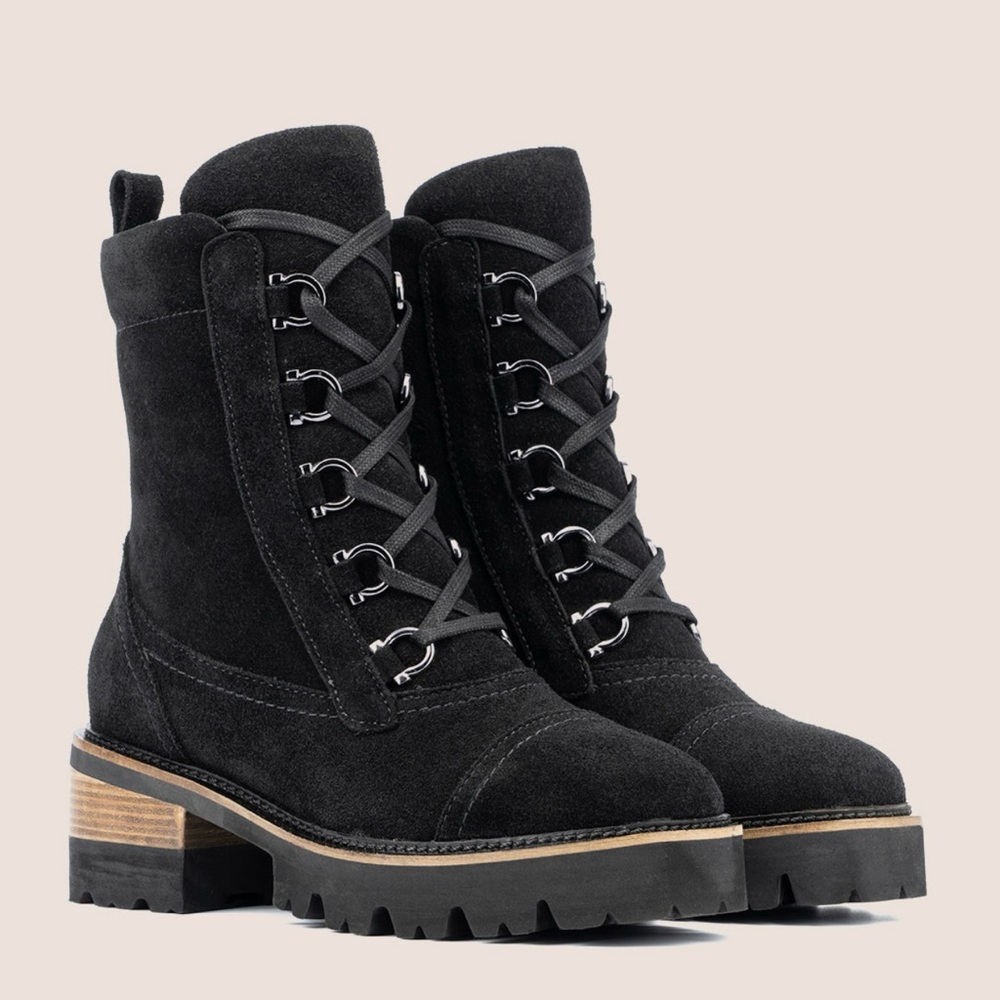 Vintage Foundry Company Black Suede Boot